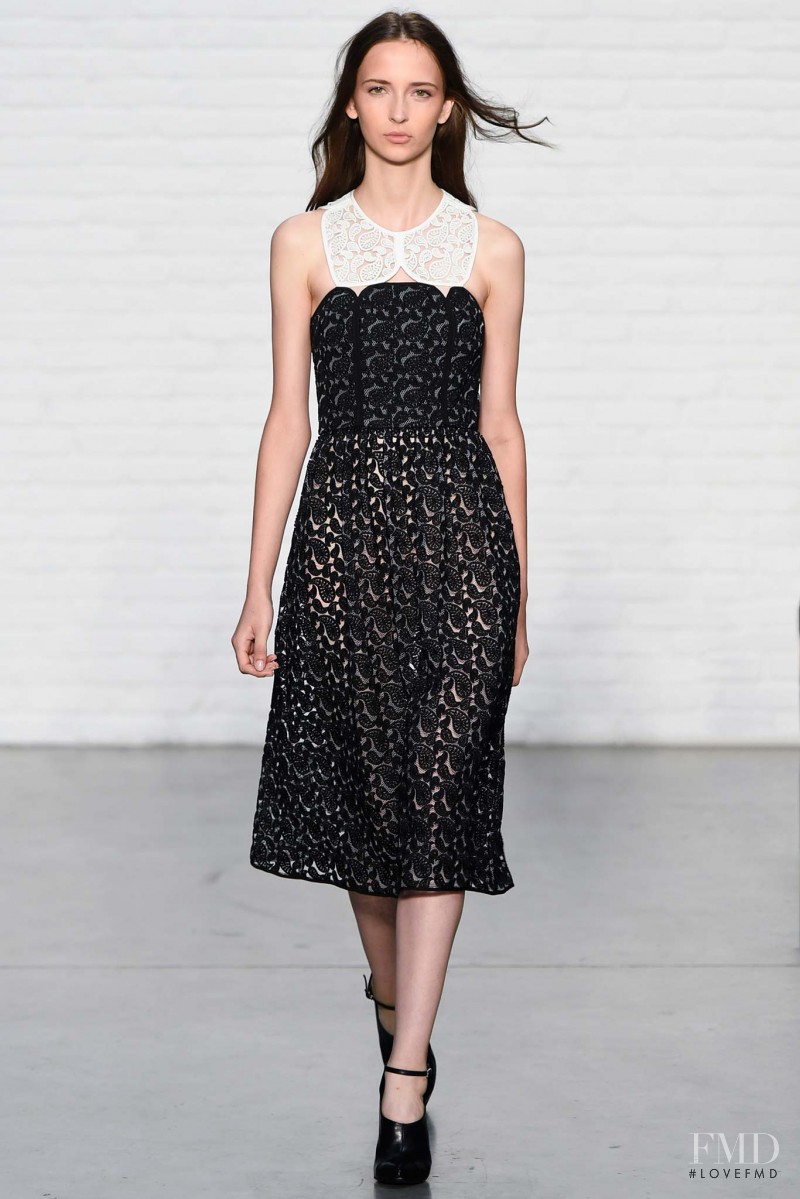 Waleska Gorczevski featured in  the Yigal Azrouel fashion show for Spring/Summer 2015