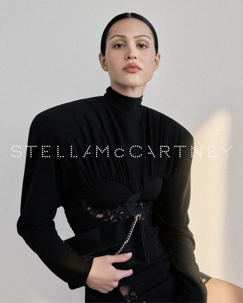 Agel Akol featured in  the Stella McCartney advertisement for Autumn/Winter 2025