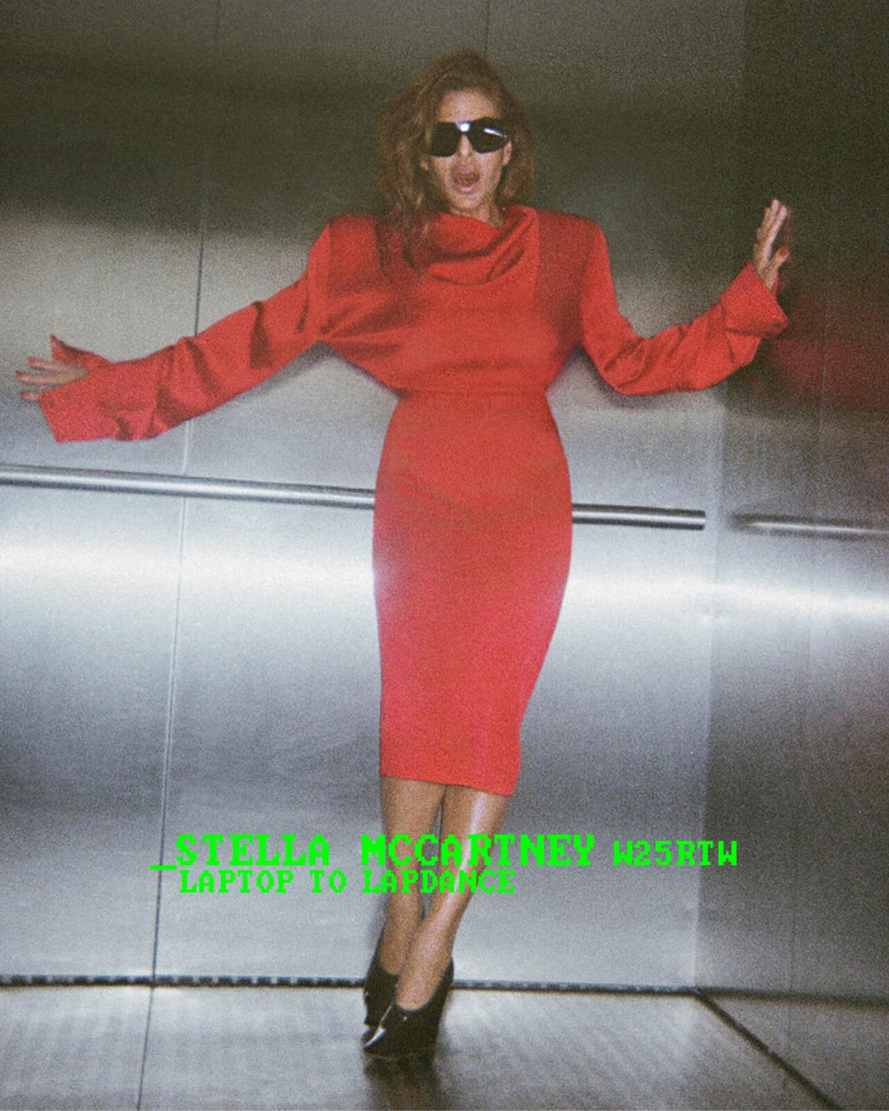 Agel Akol featured in  the Stella McCartney advertisement for Autumn/Winter 2025