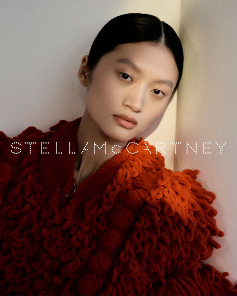 Agel Akol featured in  the Stella McCartney advertisement for Autumn/Winter 2025