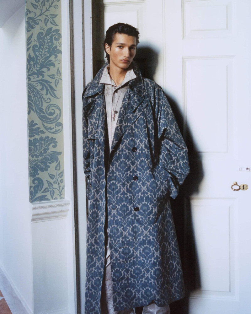 Assa Baradji featured in  the Burberry advertisement for Autumn/Winter 2025