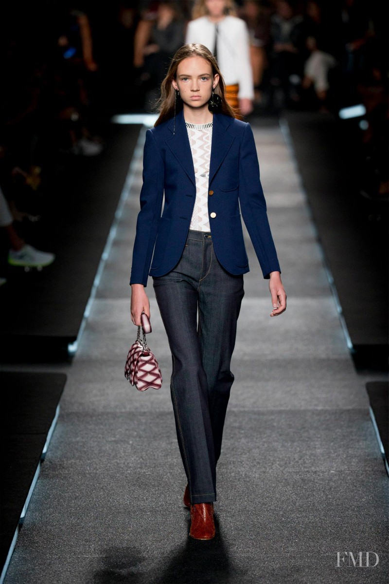 Adrienne Juliger featured in  the Louis Vuitton fashion show for Spring/Summer 2015