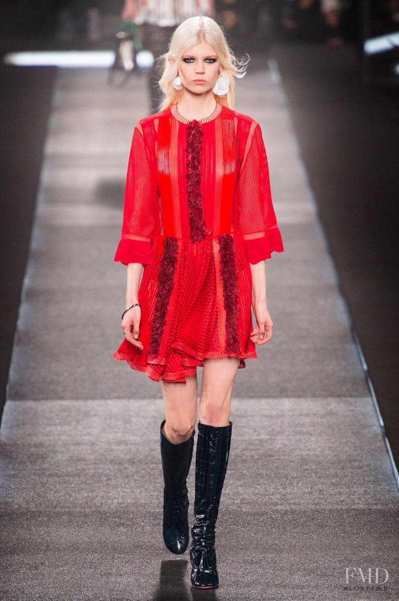 Ola Rudnicka featured in  the Louis Vuitton fashion show for Spring/Summer 2015