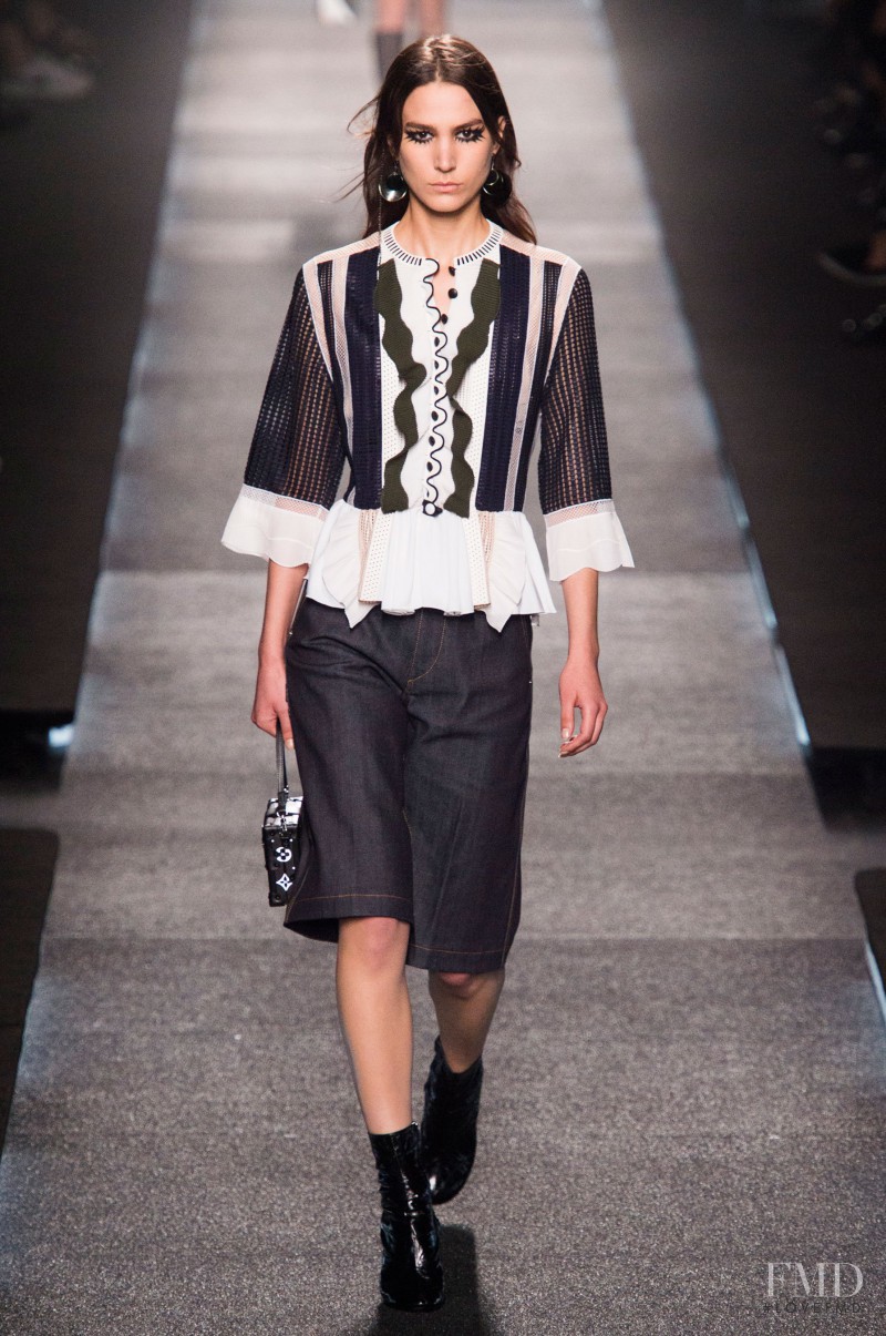 Mijo Mihaljcic featured in  the Louis Vuitton fashion show for Spring/Summer 2015