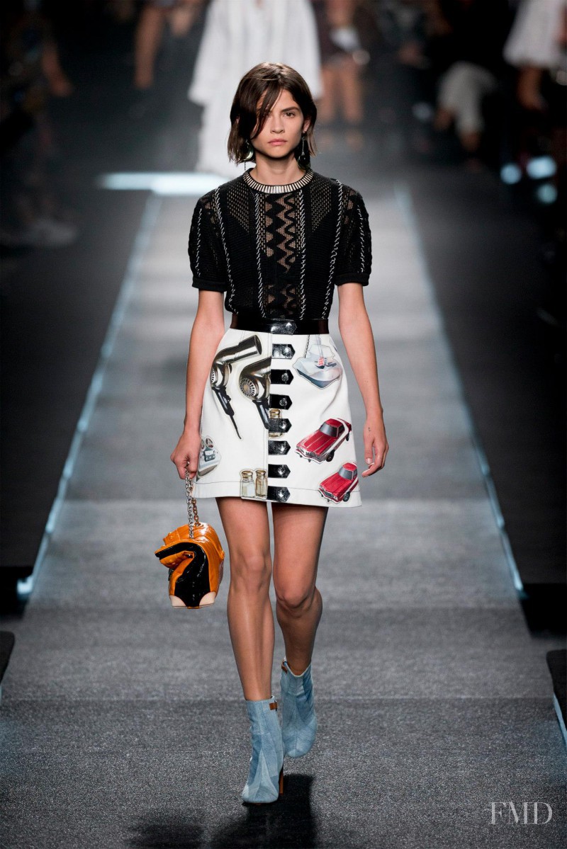 Alba Galocha featured in  the Louis Vuitton fashion show for Spring/Summer 2015