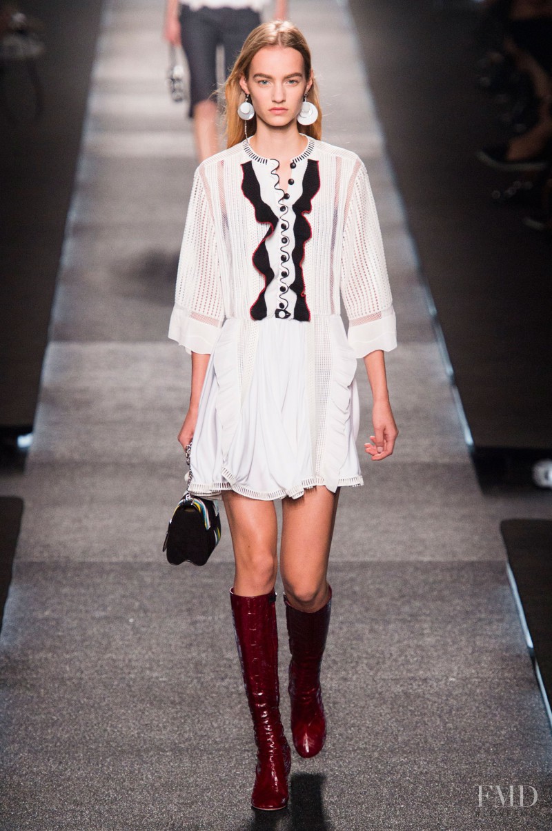 Maartje Verhoef featured in  the Louis Vuitton fashion show for Spring/Summer 2015