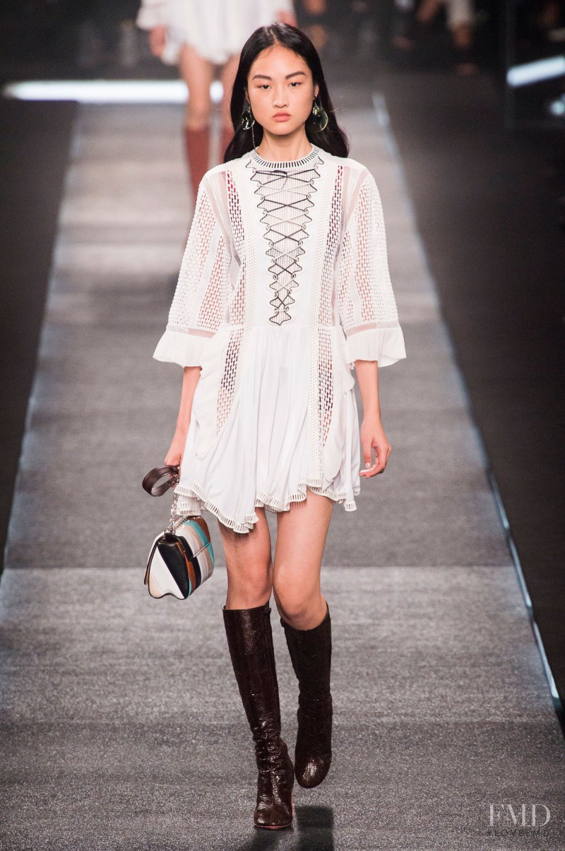 Jing Wen featured in  the Louis Vuitton fashion show for Spring/Summer 2015