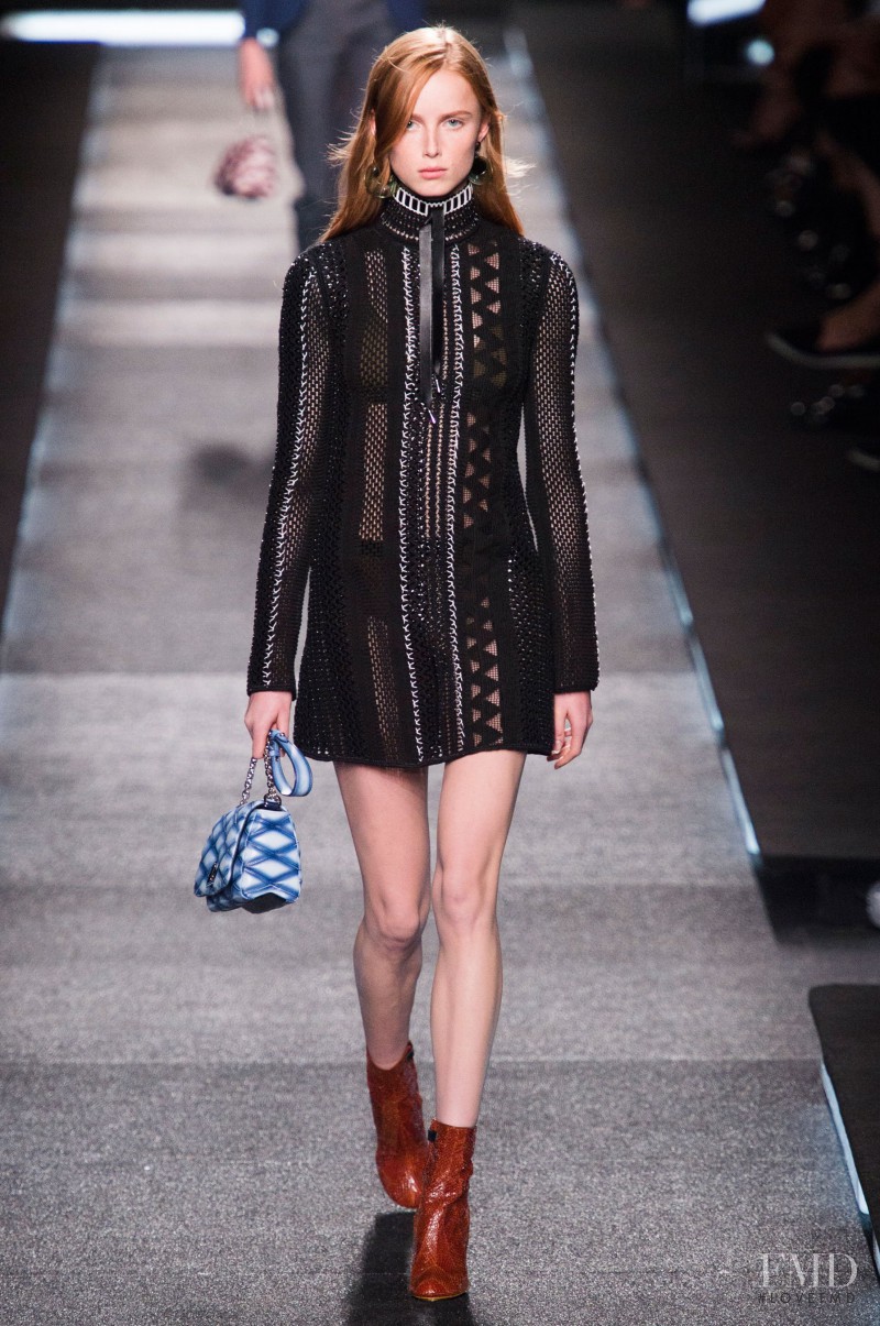 Rianne Van Rompaey featured in  the Louis Vuitton fashion show for Spring/Summer 2015