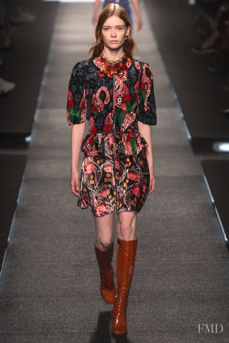 Julia Hafstrom featured in  the Louis Vuitton fashion show for Spring/Summer 2015