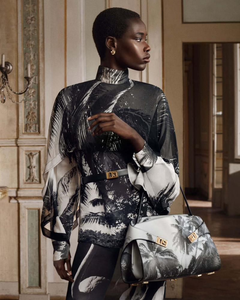 Apolline Rocco Fohrer featured in  the Salvatore Ferragamo advertisement for Autumn/Winter 2025
