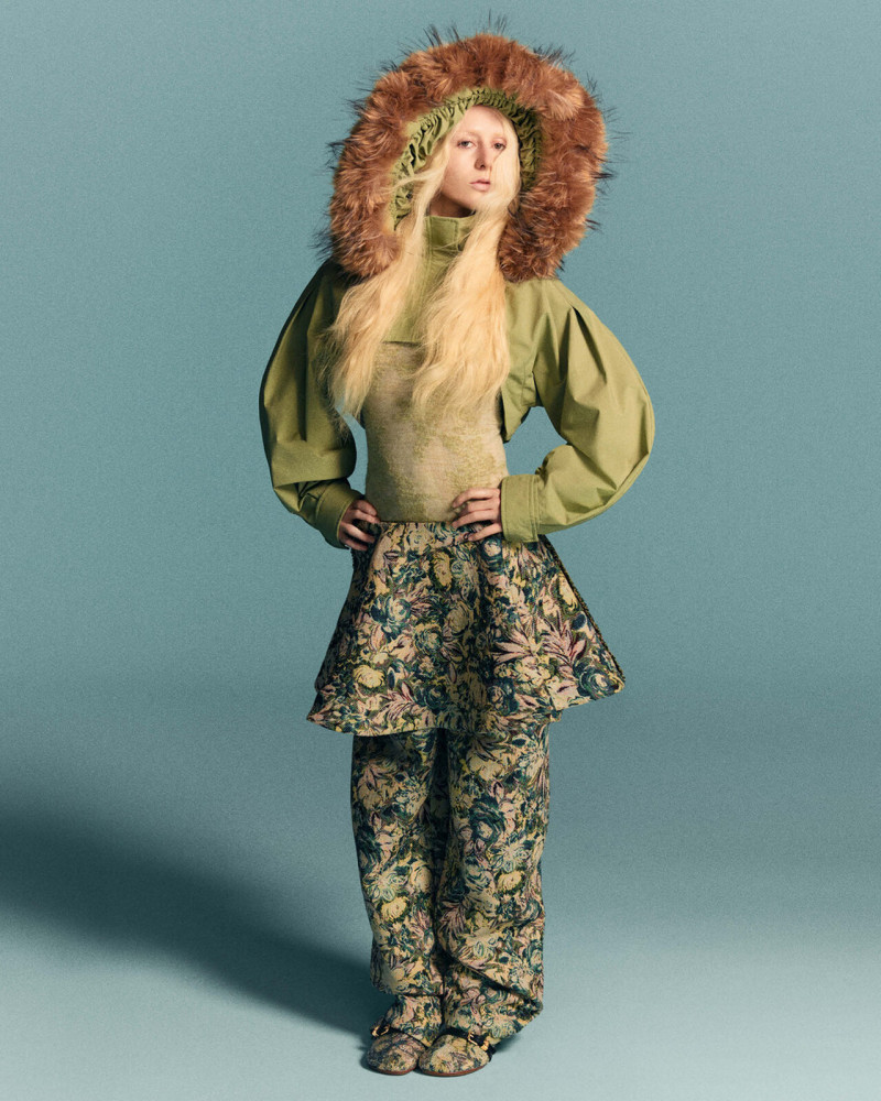 Charlie Osborne featured in  the Ganni advertisement for Autumn/Winter 2025