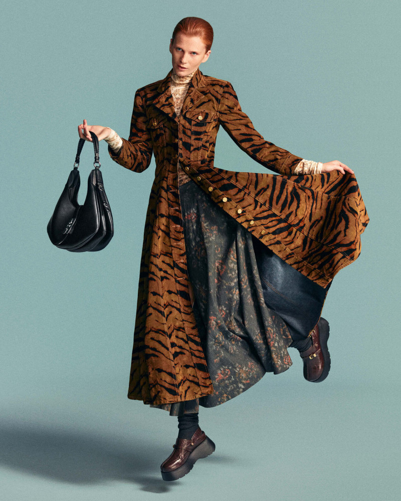 Charlie Osborne featured in  the Ganni advertisement for Autumn/Winter 2025