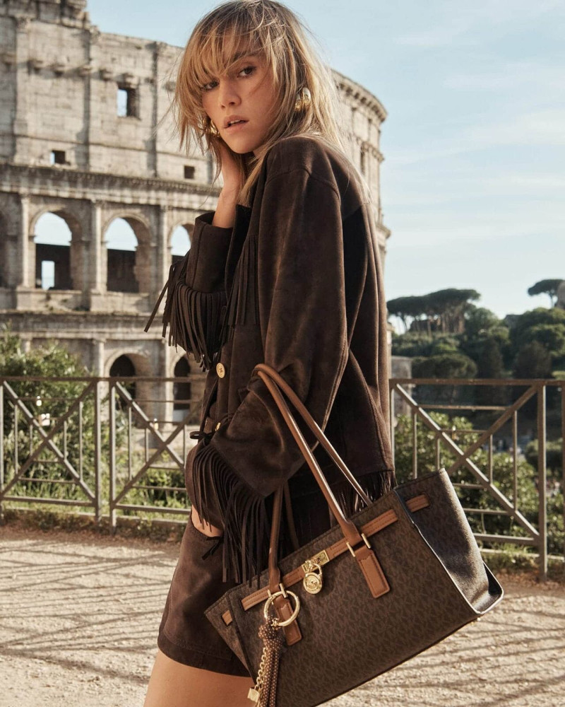 Suki Alice Waterhouse featured in  the Michael Kors Collection advertisement for Fall 2025