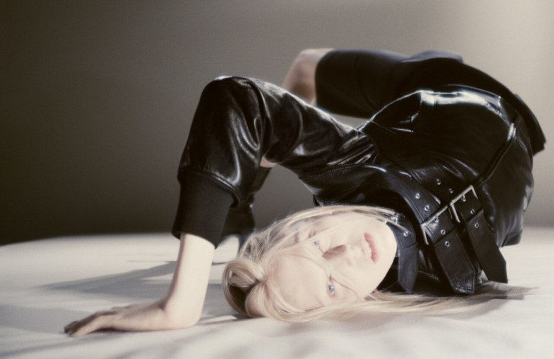 Alex Consani featured in  the Alexander McQueen advertisement for Autumn/Winter 2025
