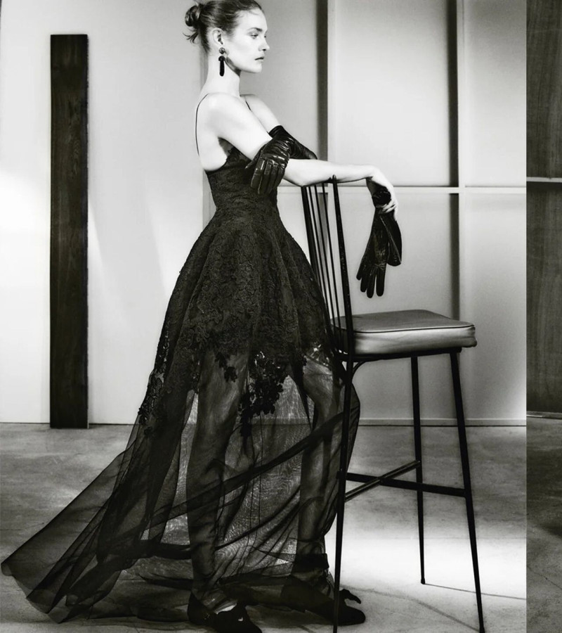 Natalia Vodianova featured in  the Ermanno Scervino advertisement for Autumn/Winter 2025
