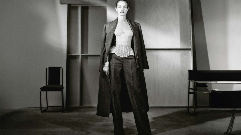 Natalia Vodianova featured in  the Ermanno Scervino advertisement for Autumn/Winter 2025