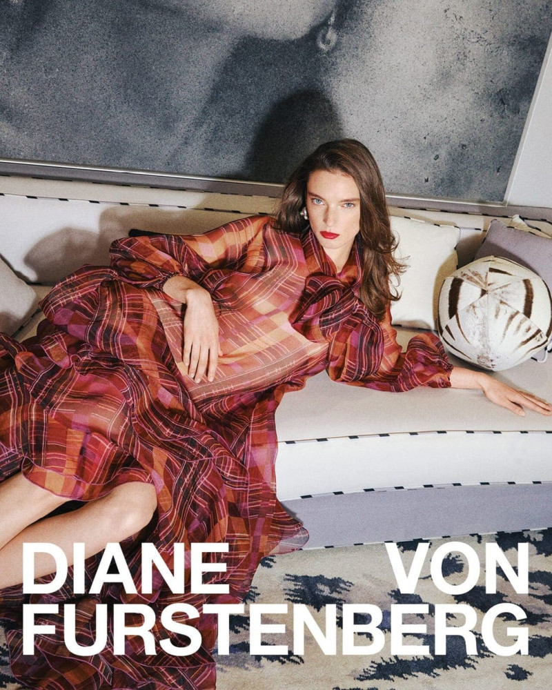 Ansley Gulielmi featured in  the Diane Von Furstenberg advertisement for Autumn/Winter 2025