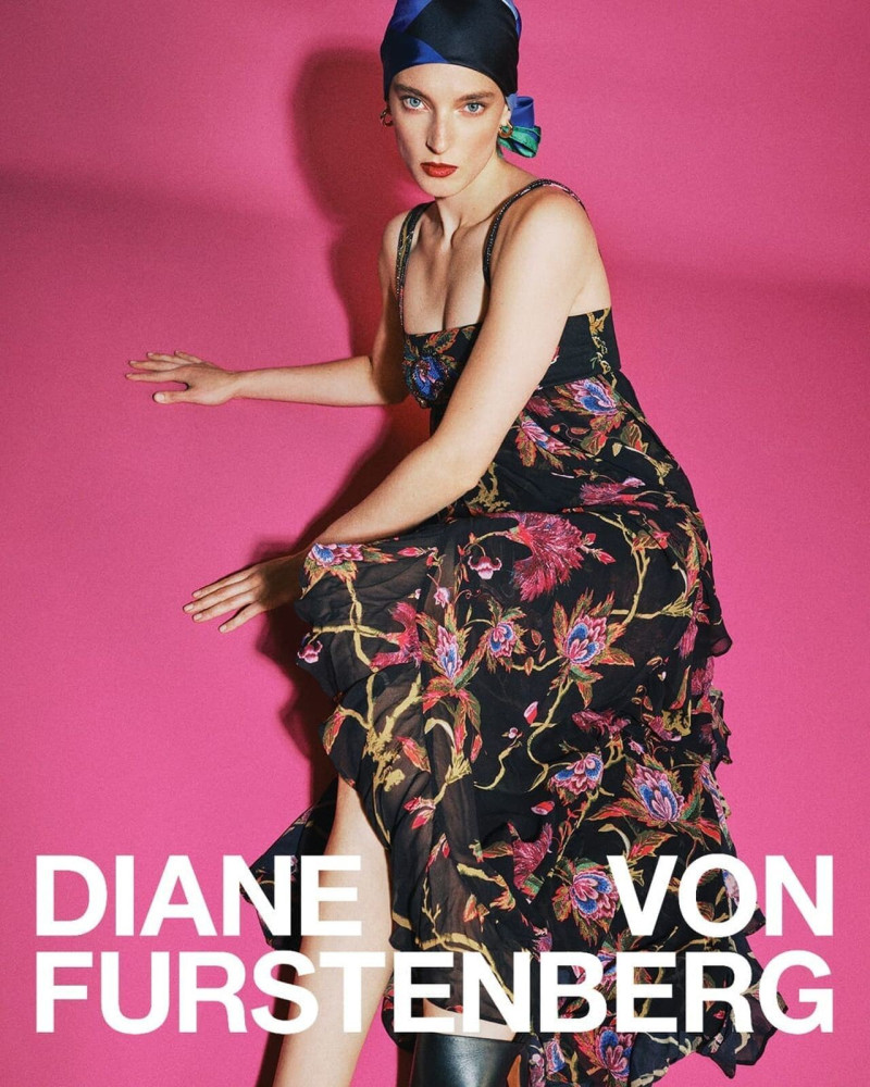 Ansley Gulielmi featured in  the Diane Von Furstenberg advertisement for Autumn/Winter 2025