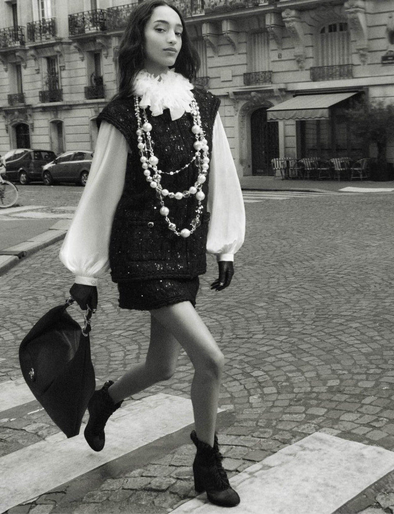 Mona Tougaard featured in  the Chanel advertisement for Autumn/Winter 2025