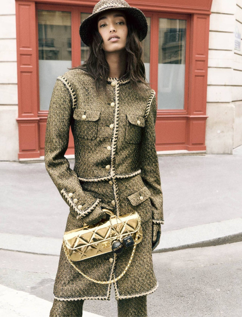 Mona Tougaard featured in  the Chanel advertisement for Autumn/Winter 2025