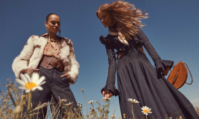 Annemary Aderibigbe featured in  the Zimmermann advertisement for Autumn/Winter 2025