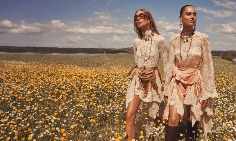 Annemary Aderibigbe featured in  the Zimmermann advertisement for Autumn/Winter 2025