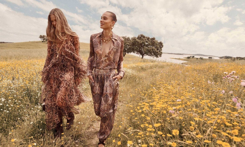 Annemary Aderibigbe featured in  the Zimmermann advertisement for Autumn/Winter 2025