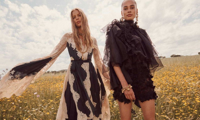 Annemary Aderibigbe featured in  the Zimmermann advertisement for Autumn/Winter 2025