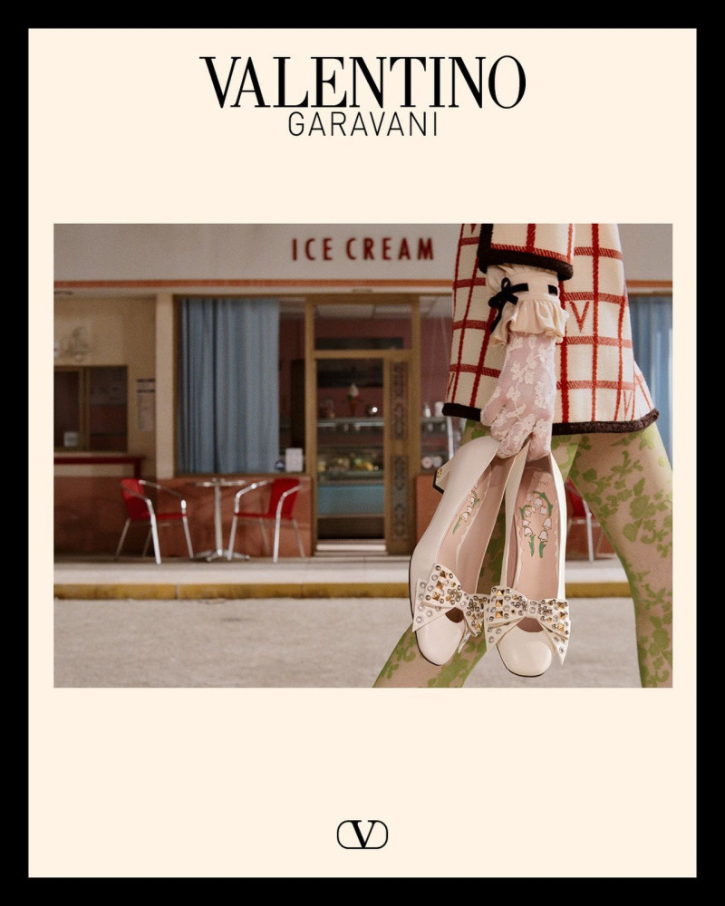 Amelia Gray Hamlin featured in  the Valentino advertisement for Autumn/Winter 2025
