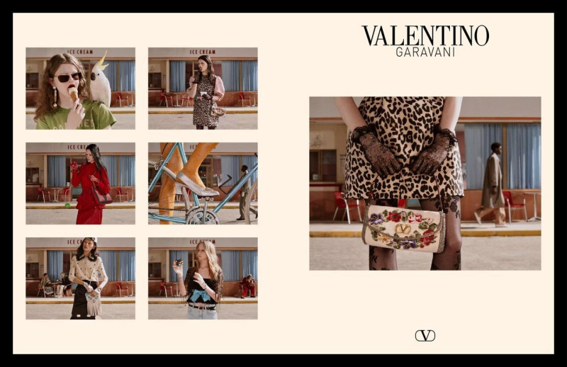 Amelia Gray Hamlin featured in  the Valentino advertisement for Autumn/Winter 2025
