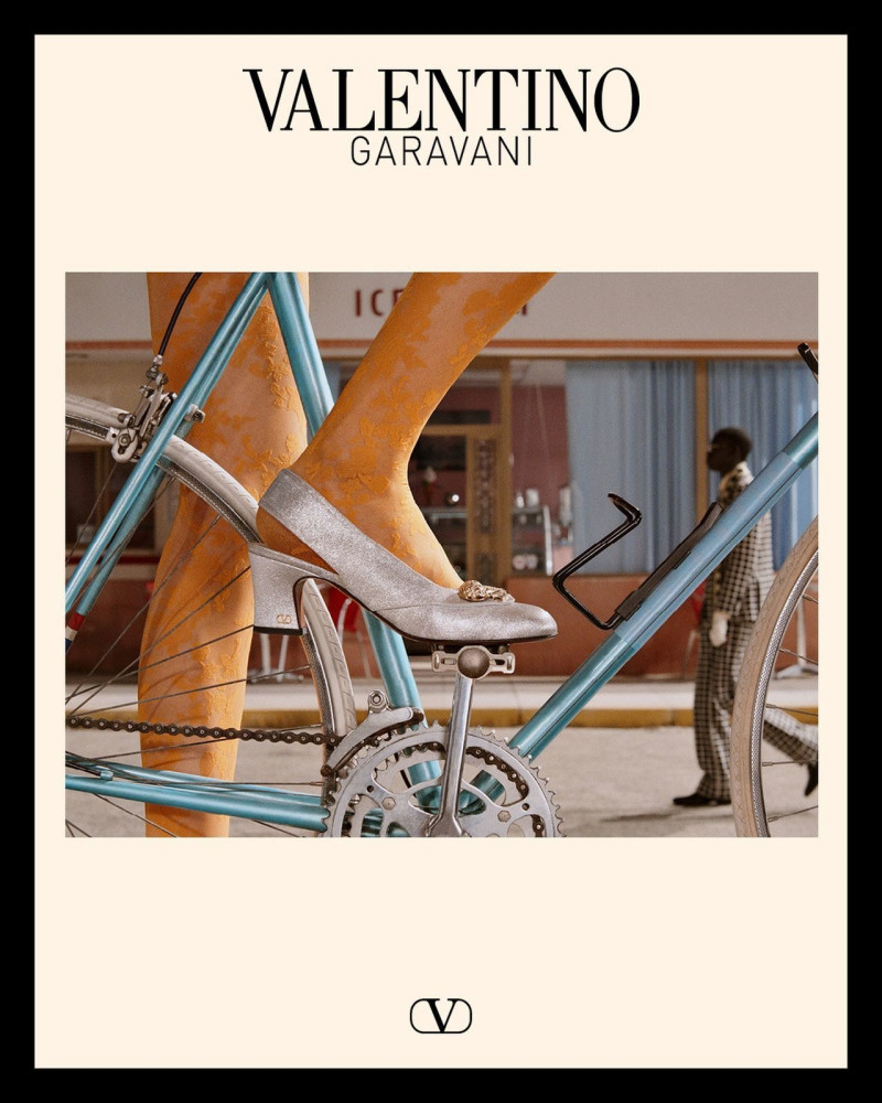 Amelia Gray Hamlin featured in  the Valentino advertisement for Autumn/Winter 2025