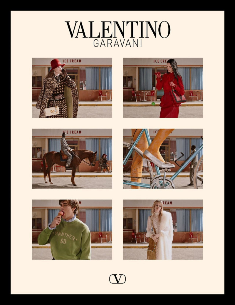 Amelia Gray Hamlin featured in  the Valentino advertisement for Autumn/Winter 2025