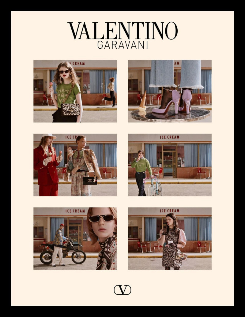 Amelia Gray Hamlin featured in  the Valentino advertisement for Autumn/Winter 2025
