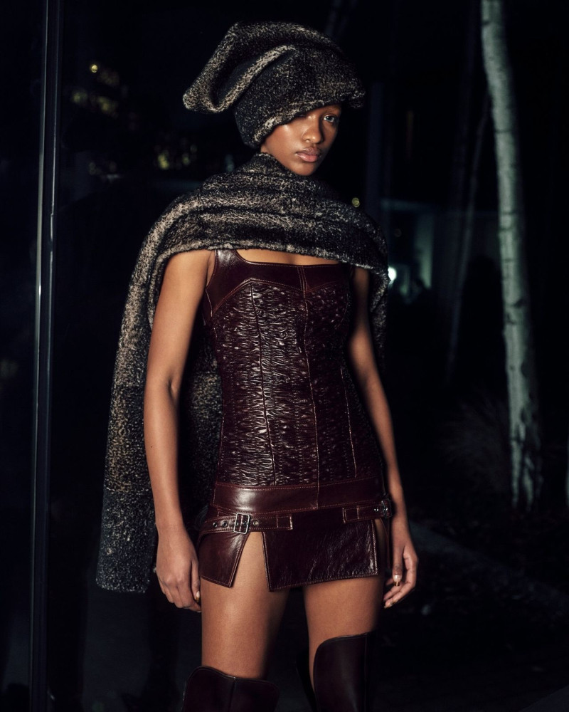 Shivaruby Premkanthan featured in  the Knwls advertisement for Autumn/Winter 2025
