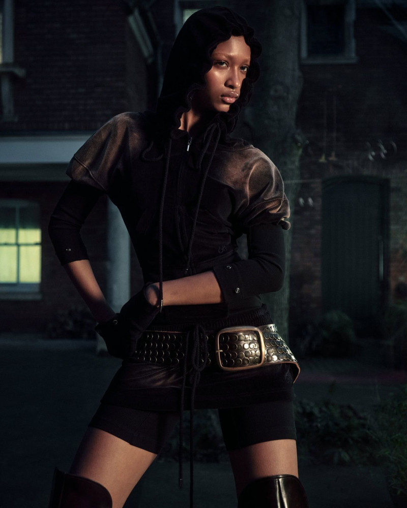 Shivaruby Premkanthan featured in  the Knwls advertisement for Autumn/Winter 2025
