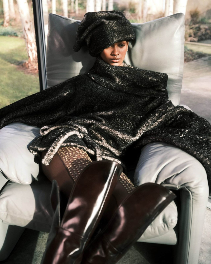 Shivaruby Premkanthan featured in  the Knwls advertisement for Autumn/Winter 2025