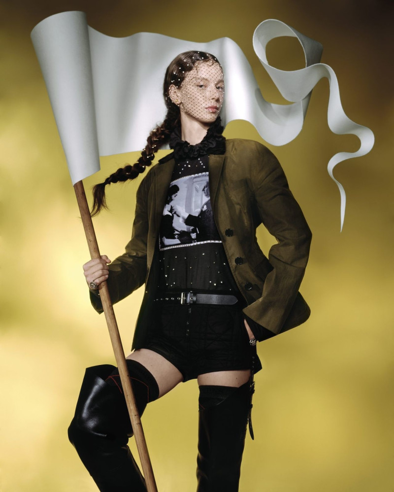 Ali Dansky featured in  the Christian Dior advertisement for Resort 2025