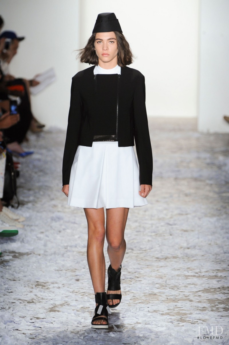 Steffy Argelich featured in  the Public School fashion show for Spring/Summer 2015