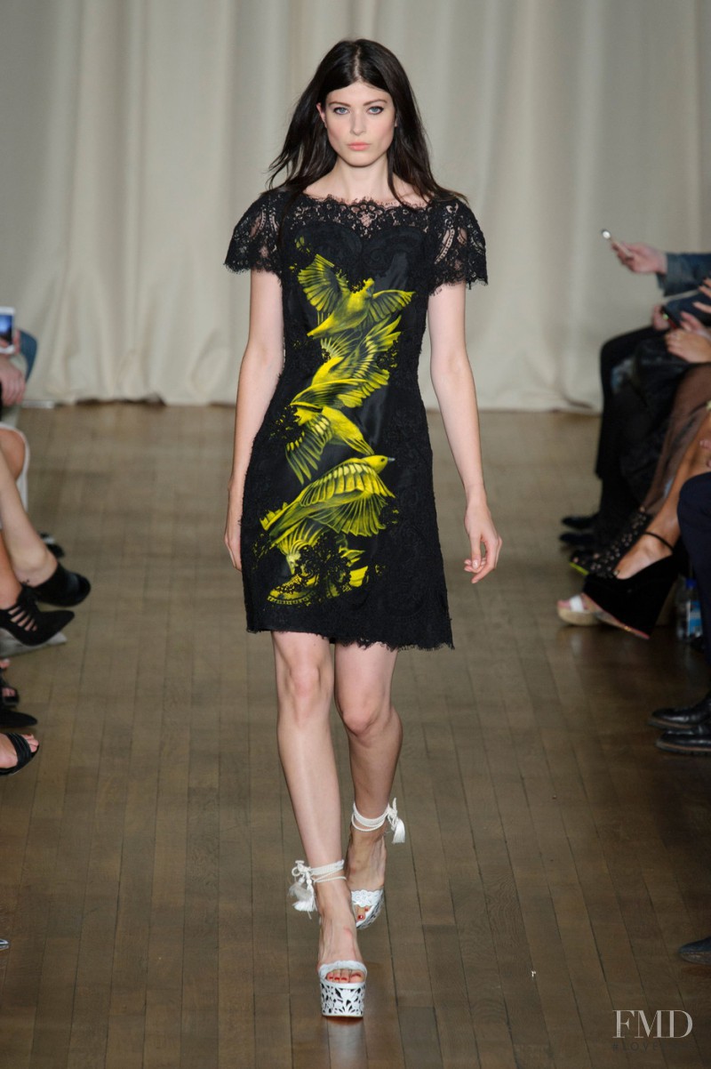 Larissa Hofmann featured in  the Marchesa fashion show for Spring/Summer 2015