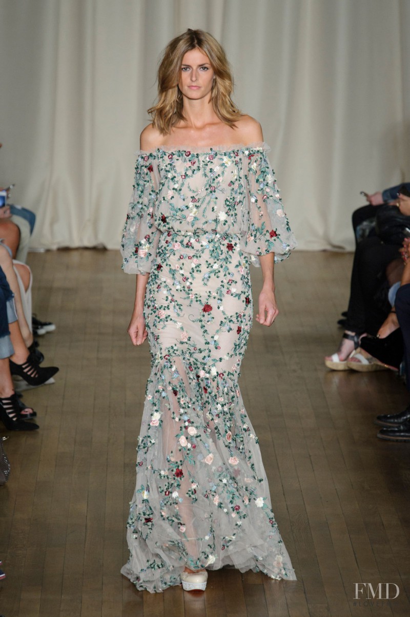 Jacquetta Wheeler featured in  the Marchesa fashion show for Spring/Summer 2015
