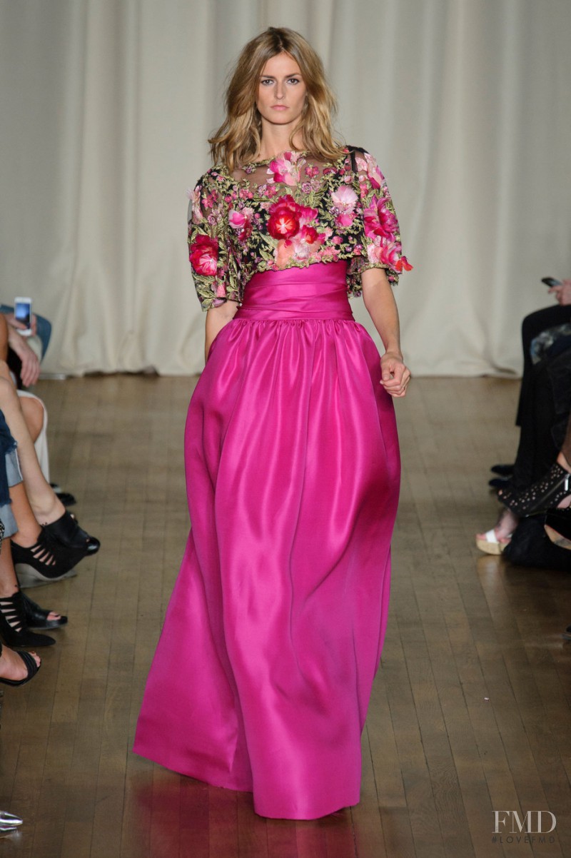 Jacquetta Wheeler featured in  the Marchesa fashion show for Spring/Summer 2015