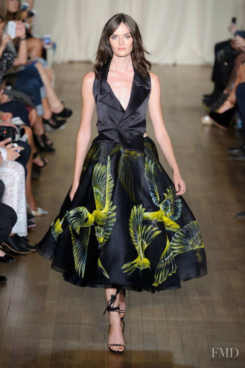 Sam Rollinson featured in  the Marchesa fashion show for Spring/Summer 2015