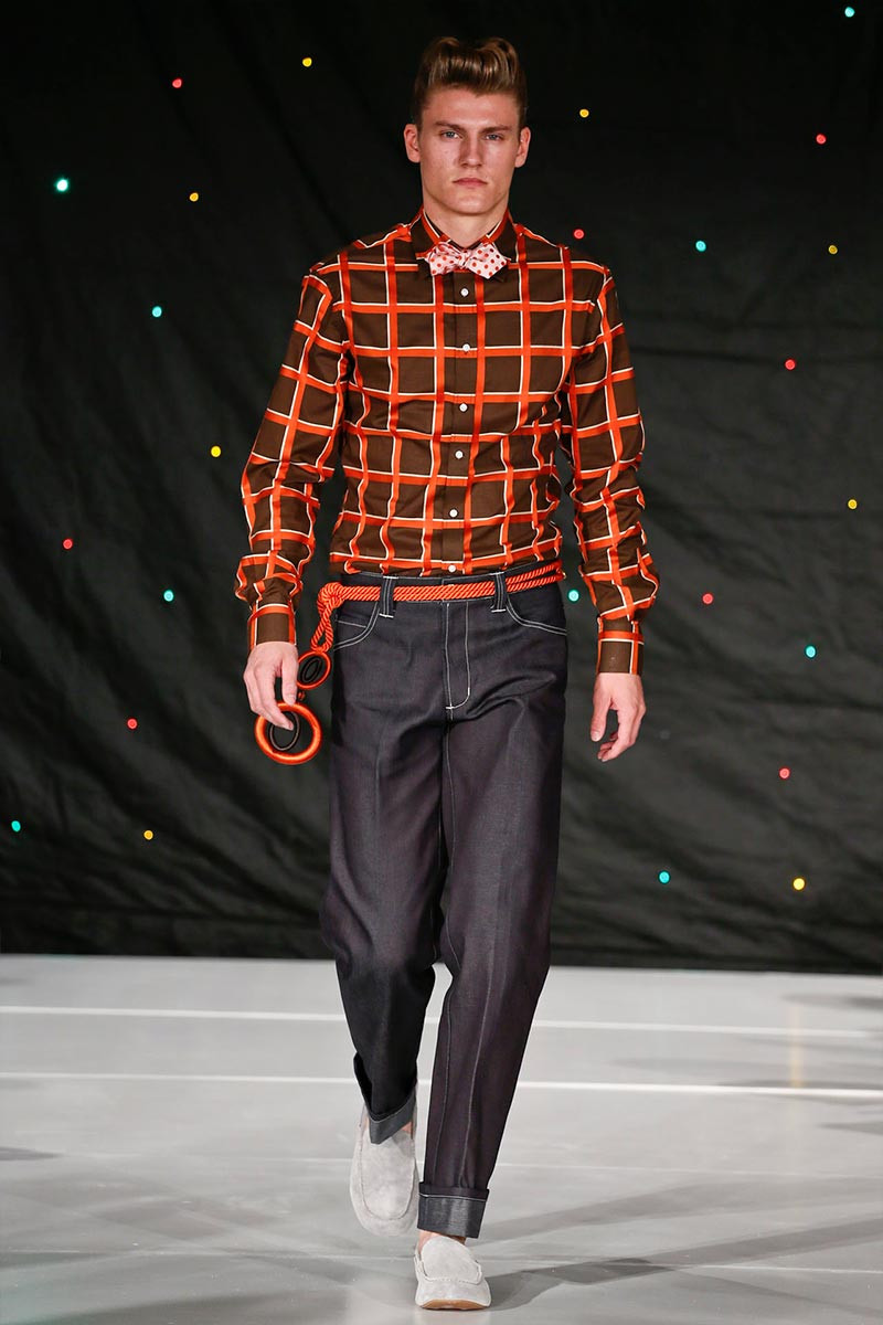Mikkel Jensen featured in  the Marlon Gobel fashion show for Spring/Summer 2013
