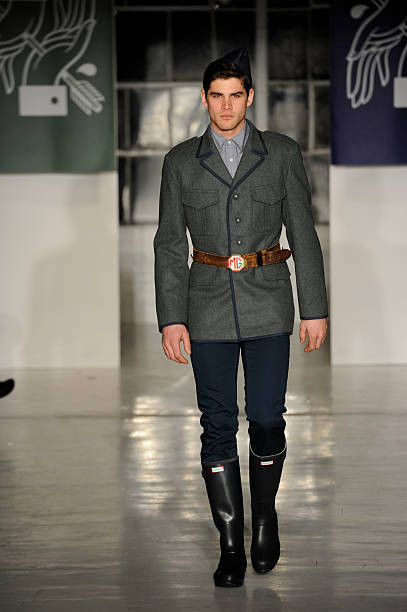 Ryan Bertroche featured in  the Marlon Gobel fashion show for Autumn/Winter 2013