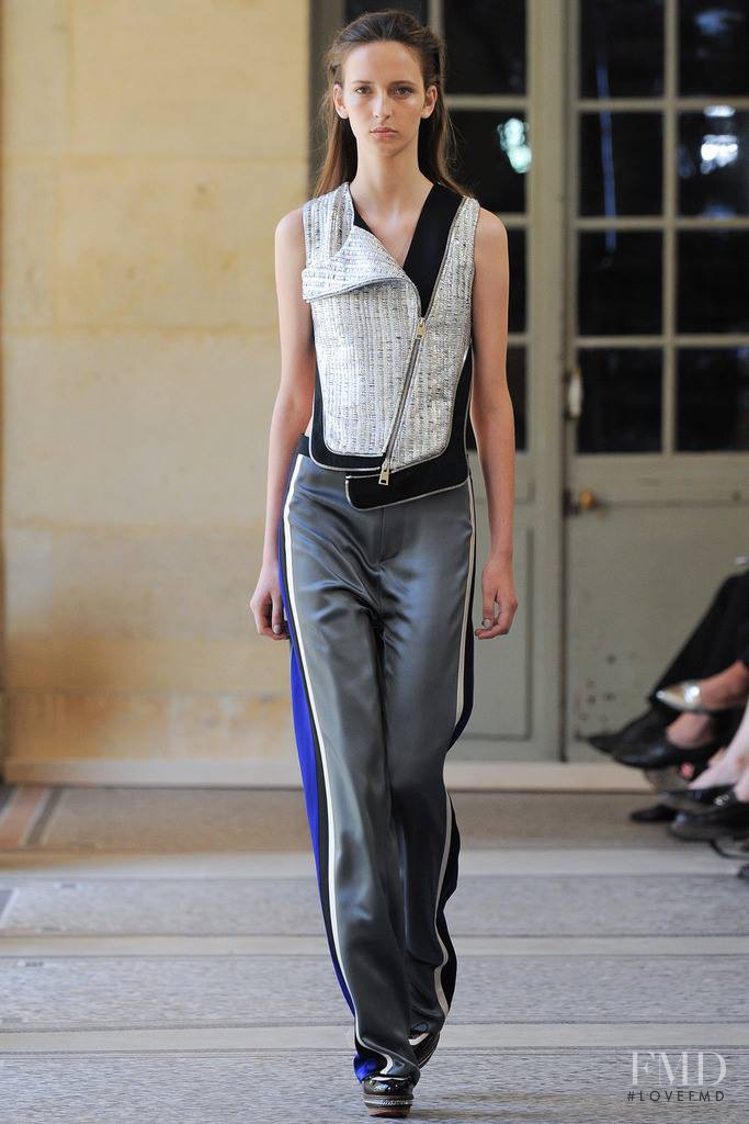 Waleska Gorczevski featured in  the Bouchra Jarrar fashion show for Autumn/Winter 2014