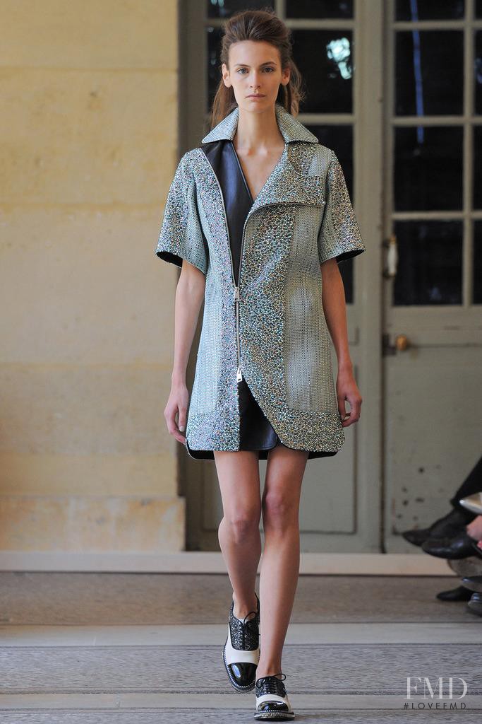 Fia Ljungstrom featured in  the Bouchra Jarrar fashion show for Autumn/Winter 2014