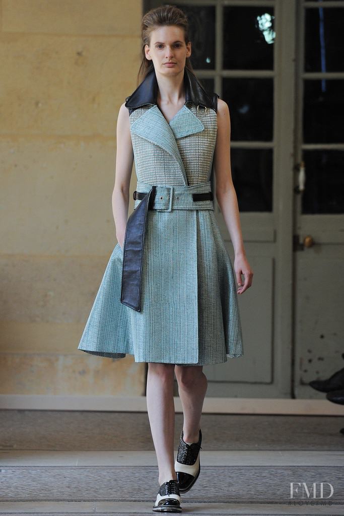 Carolina Sjöstrand featured in  the Bouchra Jarrar fashion show for Autumn/Winter 2014