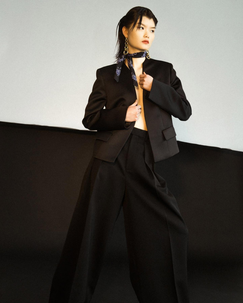 Ka Wai featured in  the HBX New Arrivals AMI lookbook for Spring/Summer 2023