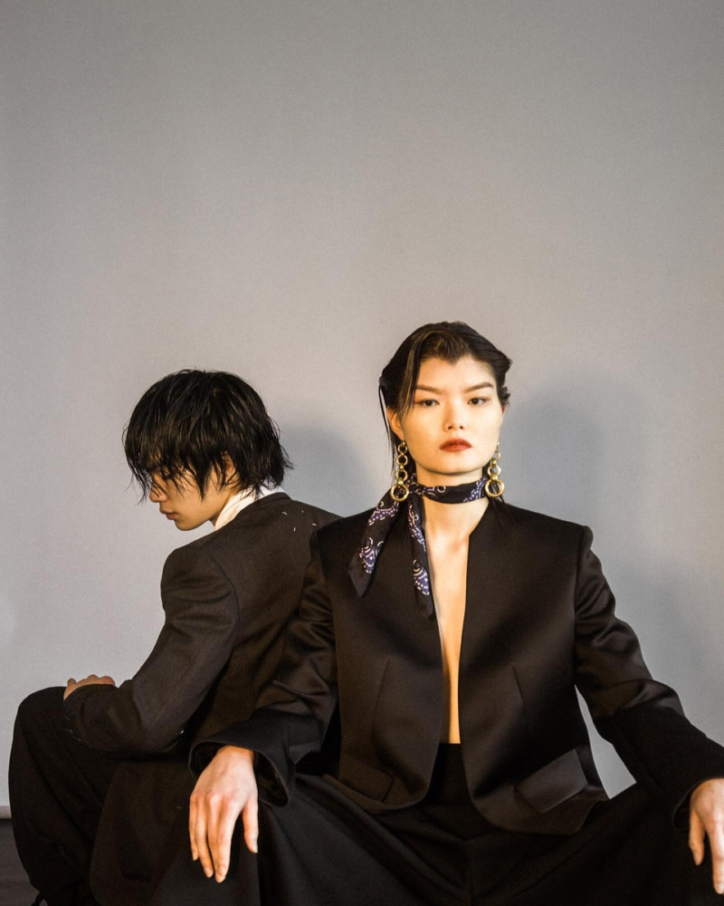 Ka Wai featured in  the HBX New Arrivals AMI lookbook for Spring/Summer 2023