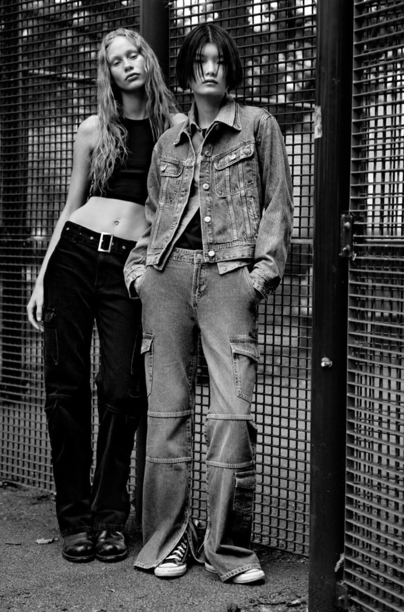 Ka Wai featured in  the Zara TRF Denim advertisement for Autumn/Winter 2022